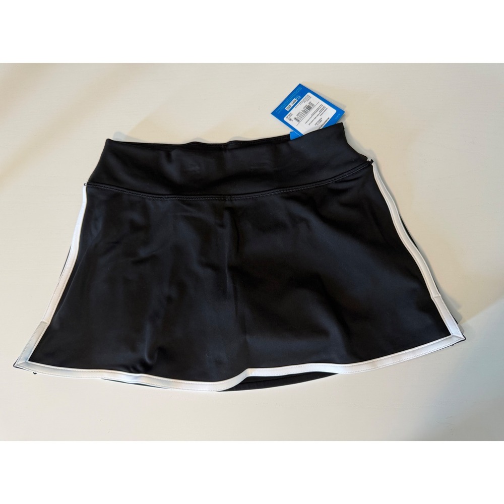 DSG Girls Momentum 2.0 Mid-Rise Skort Black White Athletic Skirt Size S 8-9 NWT